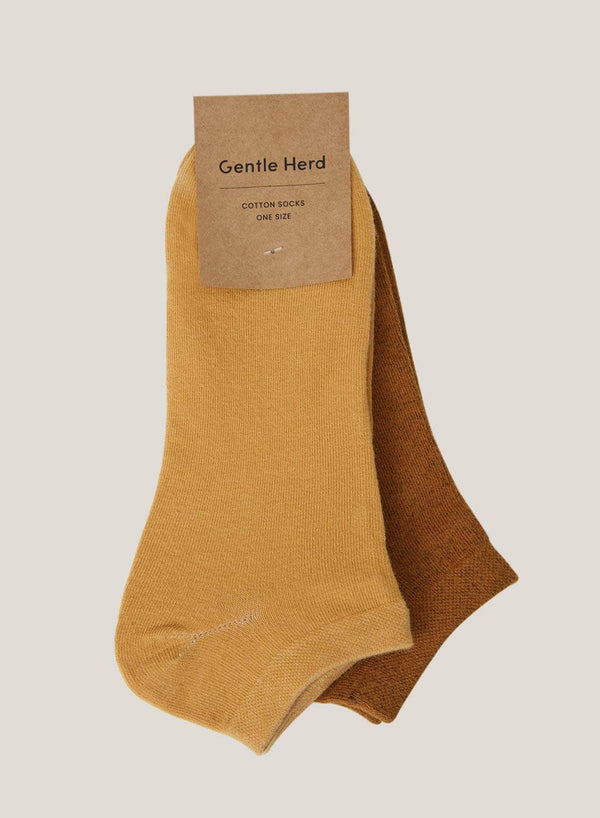 GIFTED: Cotton Ankle Socks 2-Pack,Random Color,OS