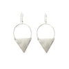 Peaked Sphere Earrings - Silver