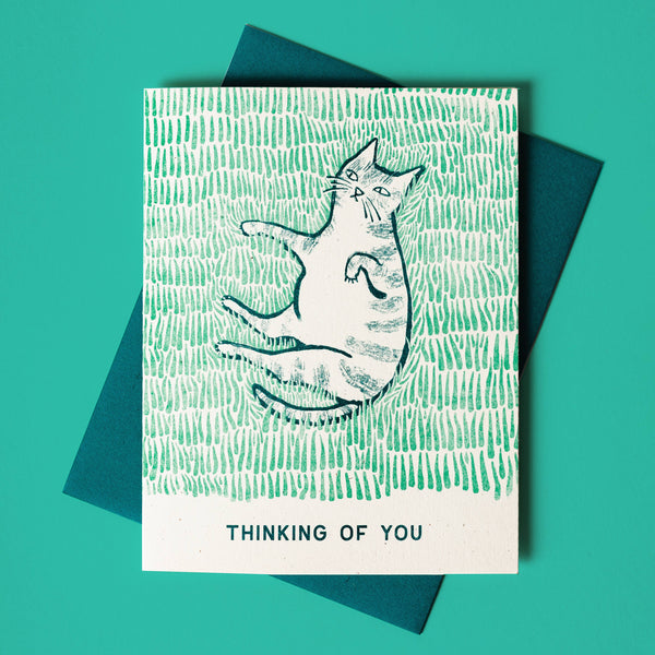 Thinking of You Cat Card