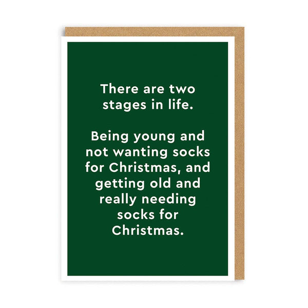 Two Stages In Life Card