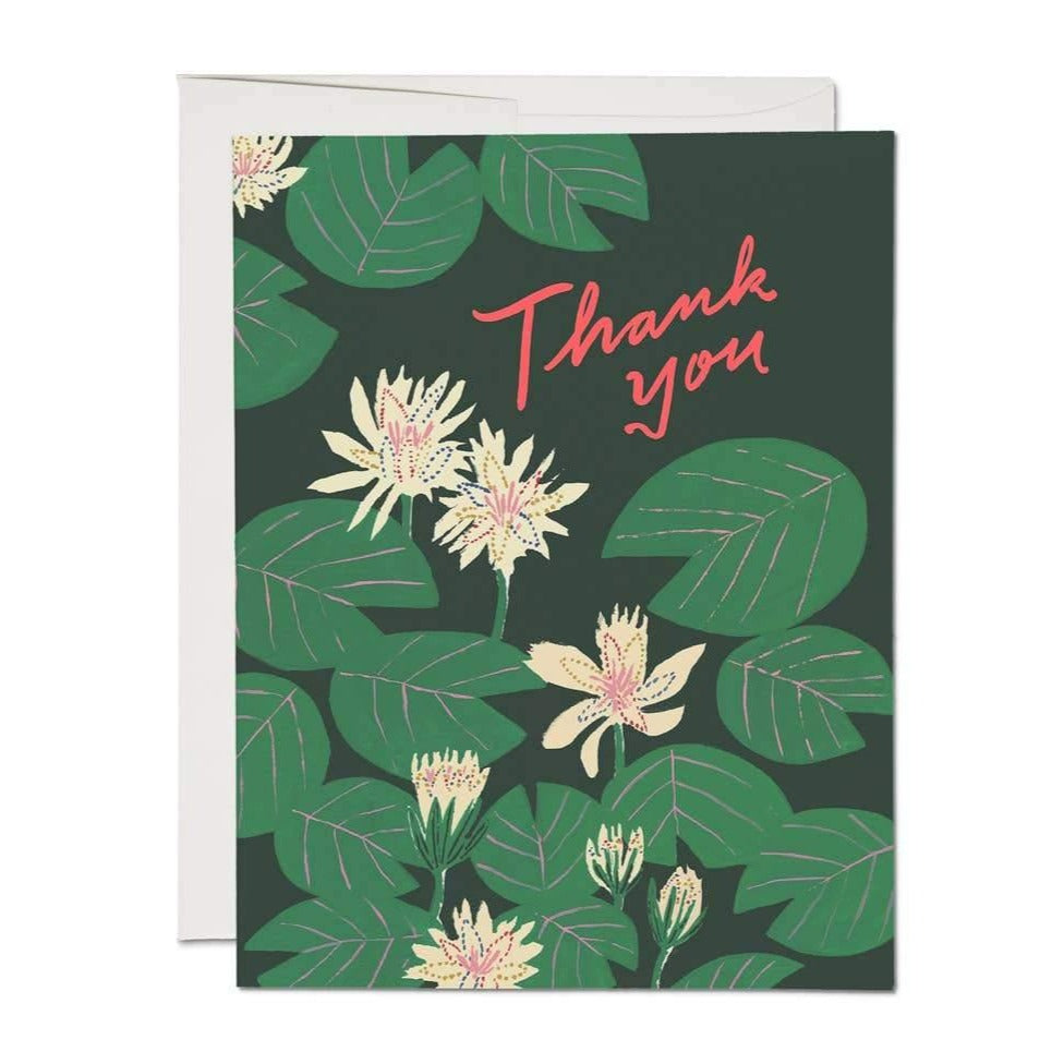 Water Lilies Thank You Card - DIGS