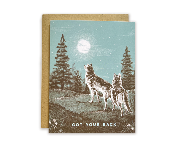 Got Your Back Wolf Pack Greeting Card