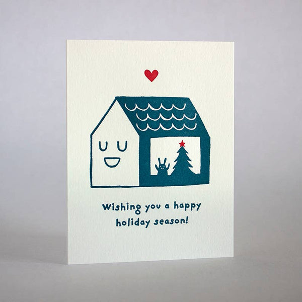 Happy Holiday Rabbit Card