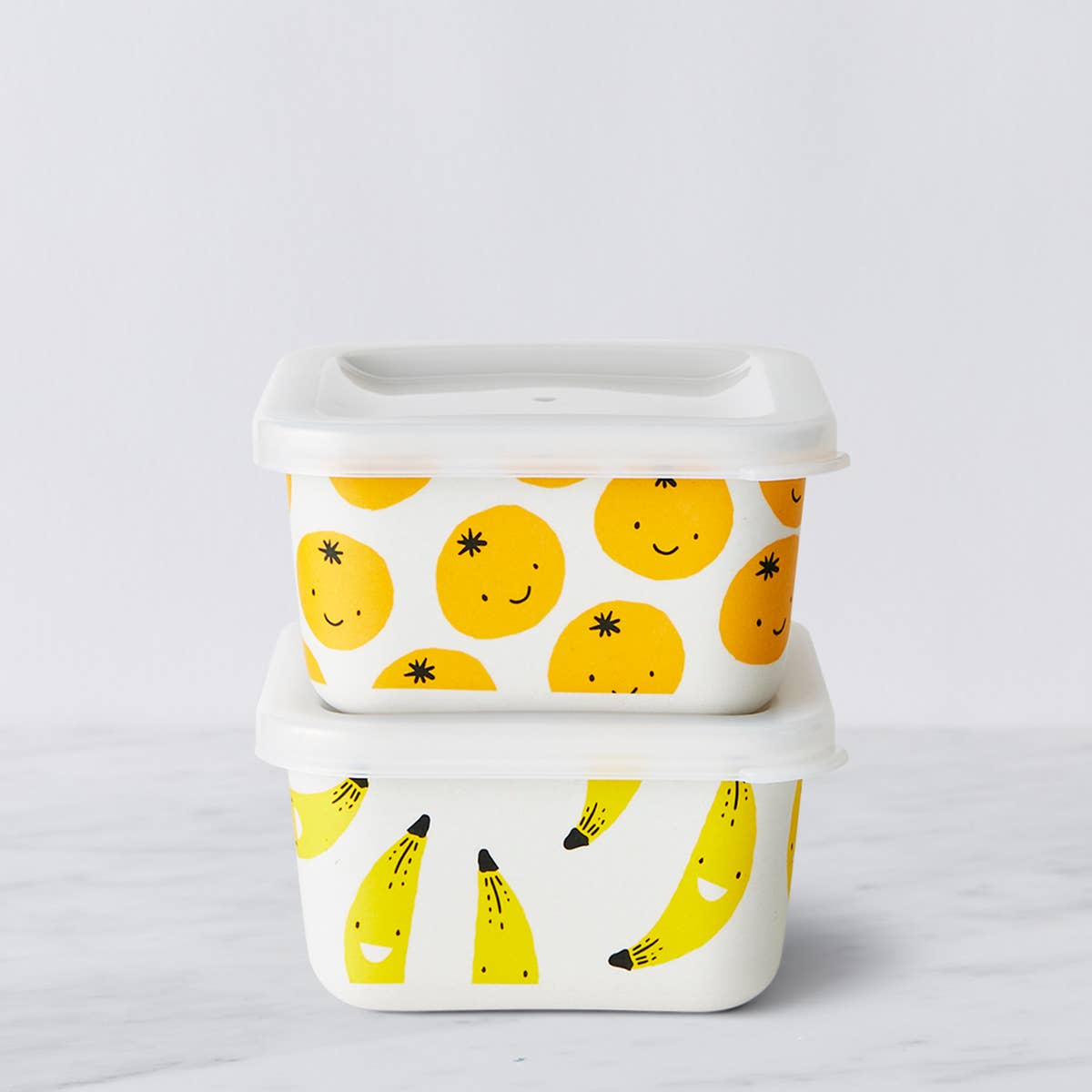 Fruity Bamboo Snack Container 2 Set