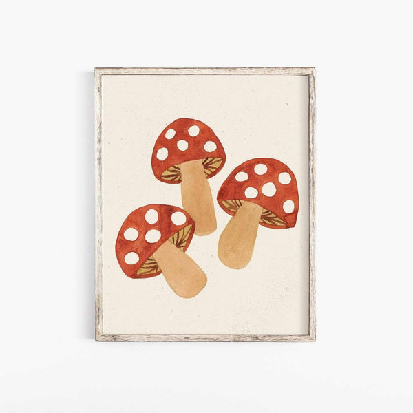 Wall Art Print Mushroom