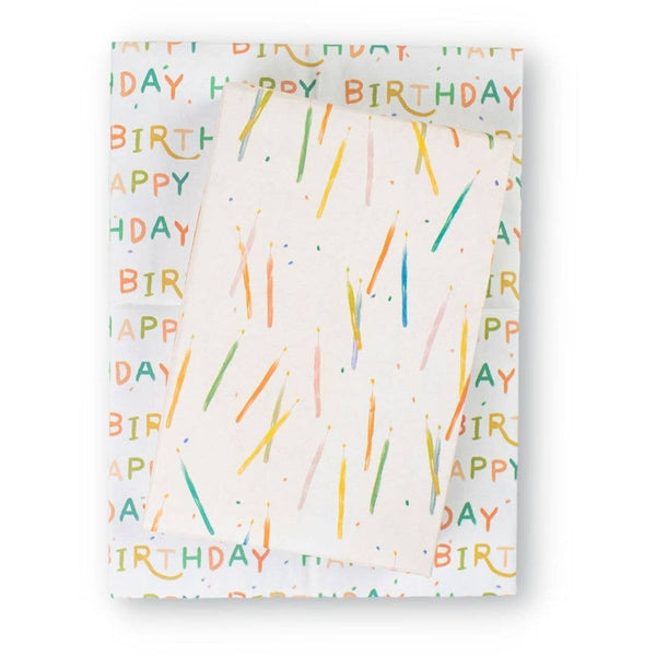 Eco Wrap: Candles / Happy Birthday