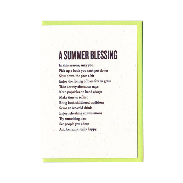 Summer Blessing Card