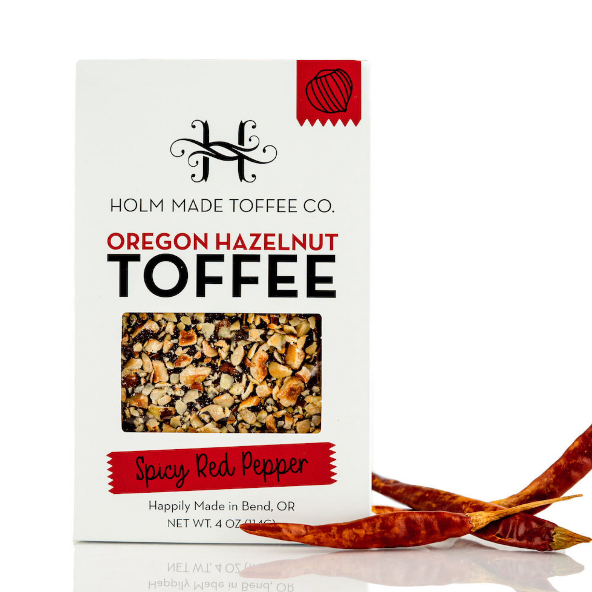 Oregon Hazelnut Toffee: Spicy Red Pepper