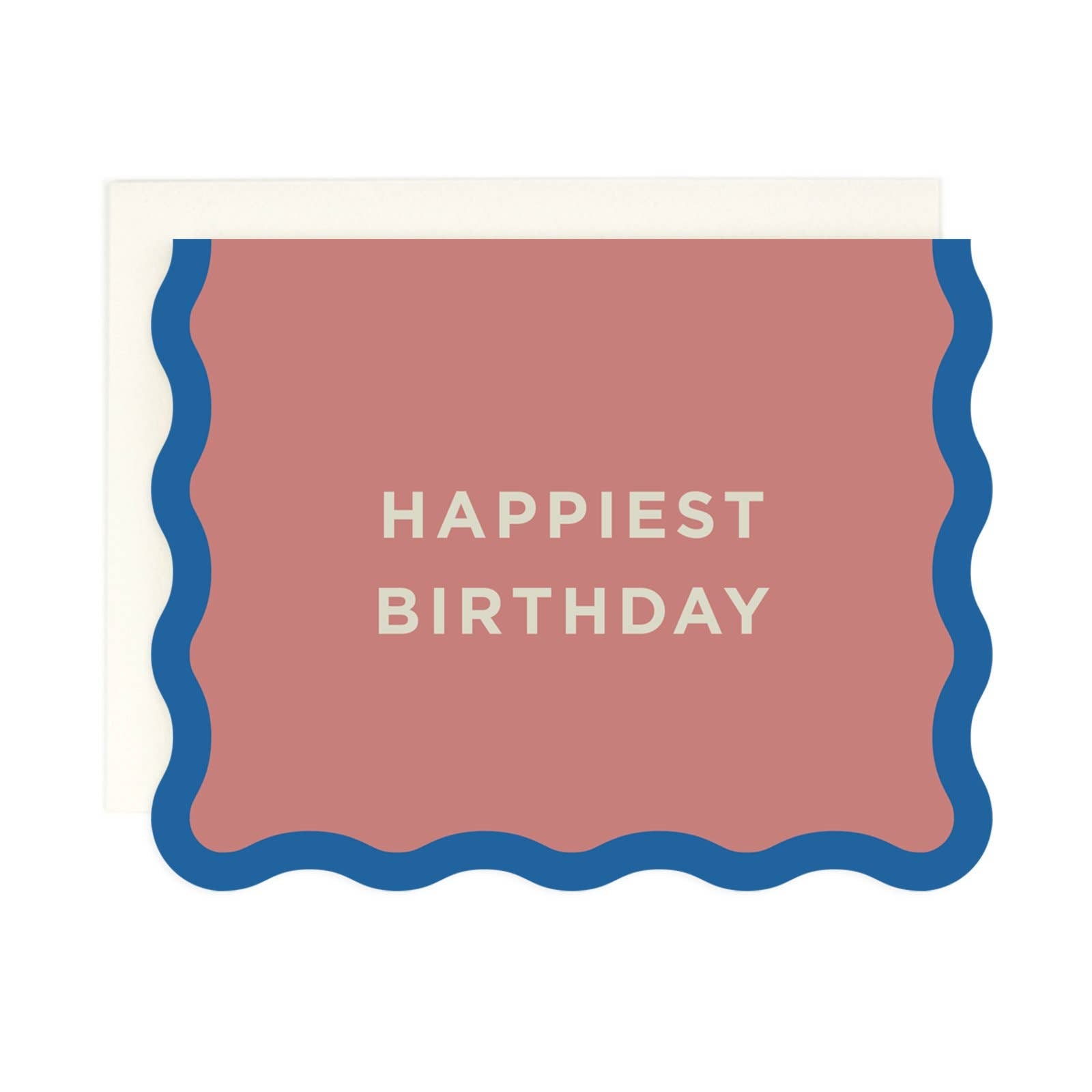 Happiest Birthday Wave Edge Card