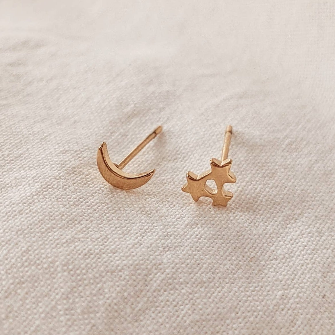 Moon Star Stud Earring