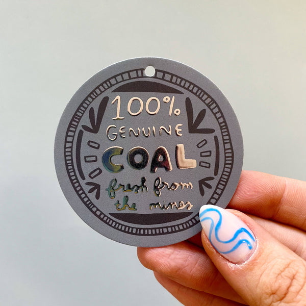 100% Coal Gift Tag Set