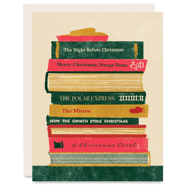 Stack of Christmas Books Card Box Set