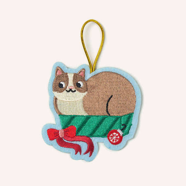 Cat in Box Ornament