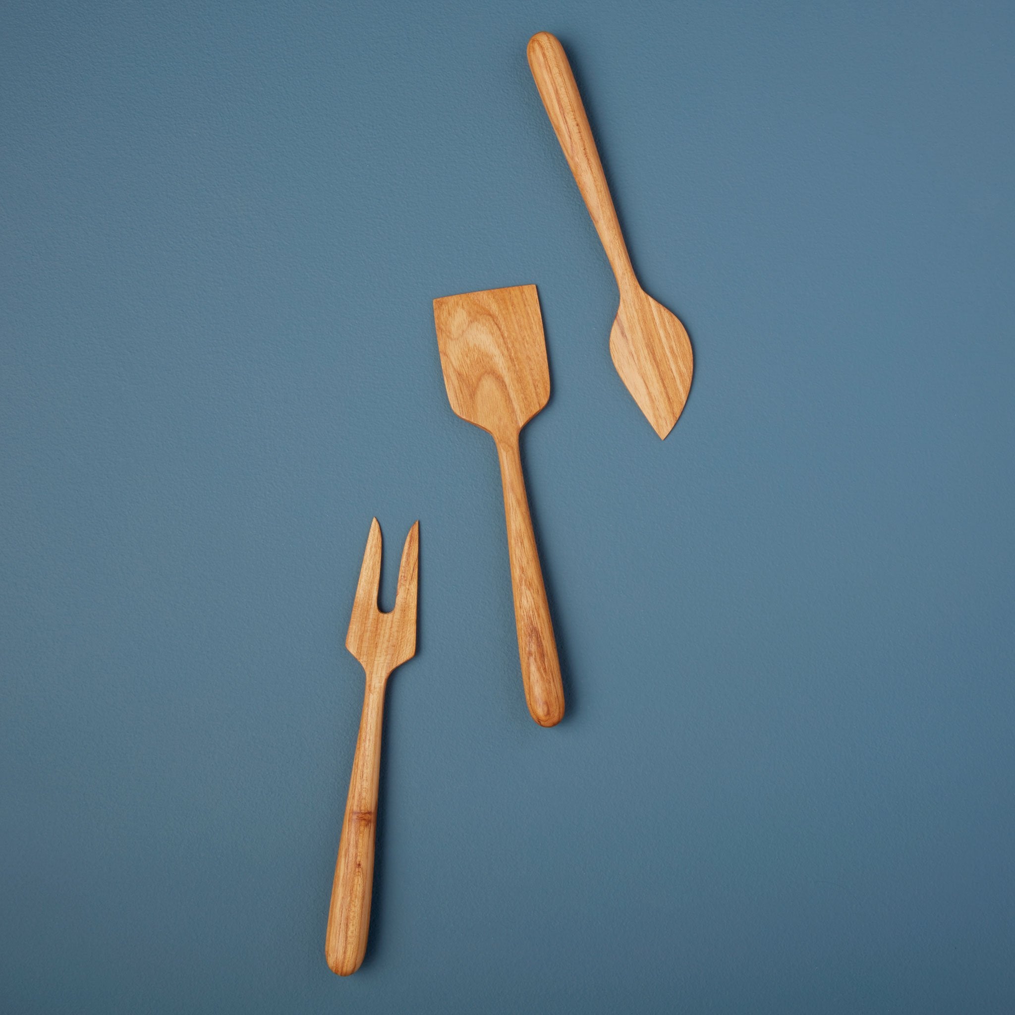 Teak Cheese Set