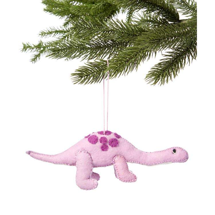 Purple Brontosaurus Ornament - DIGS