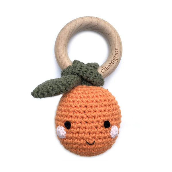 Orange Teething Rattle - DIGS