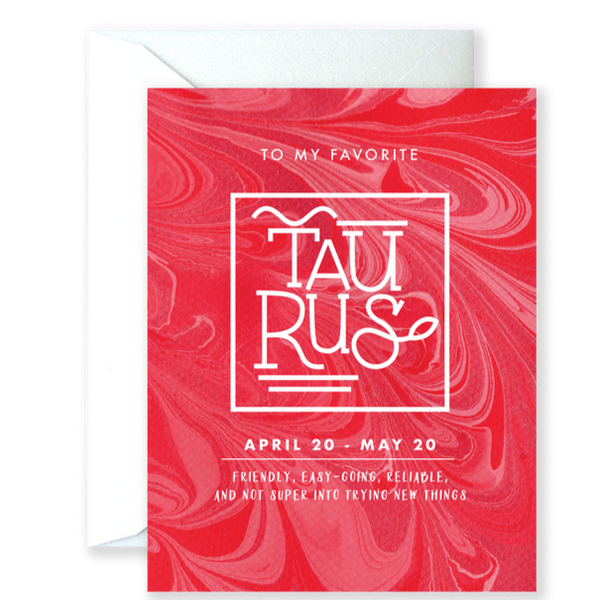 Taurus Astrology Series Card
