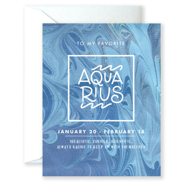 Aquarius Astrology Series Card