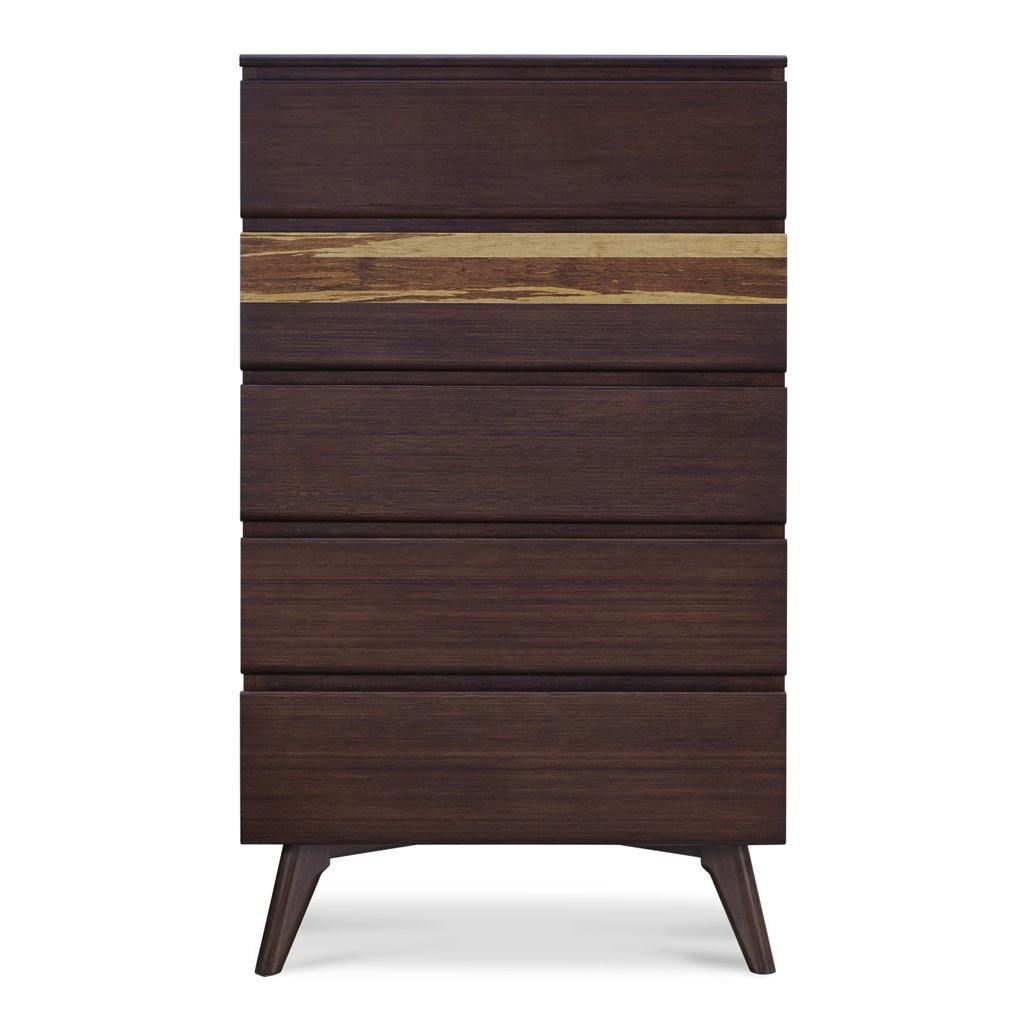 Azara Five Drawer Chest Sable - DIGS