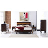 Azara Five Drawer Chest Sable Bedroom Set Up - DIGS