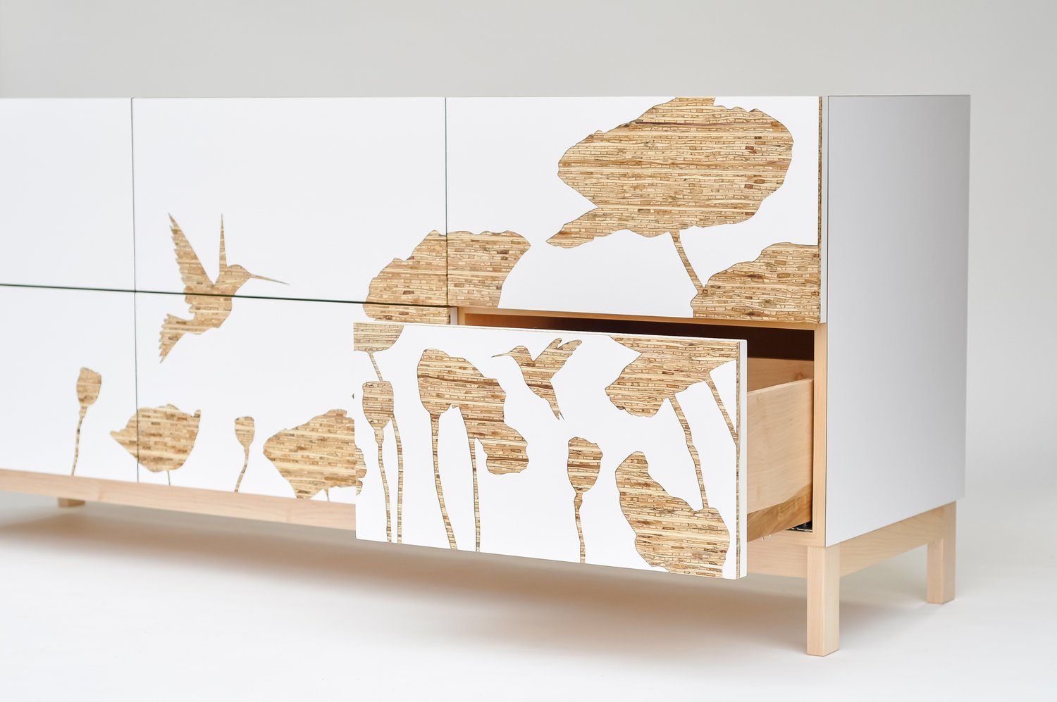 Graphic Hummingbird Dresser, Long