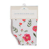 Cotton Muslin Burp Cloth: Summer Poppy
