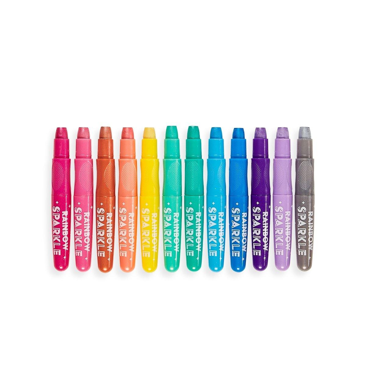 Rainbow Sparkle Metallic Gel Crayons - DIGS