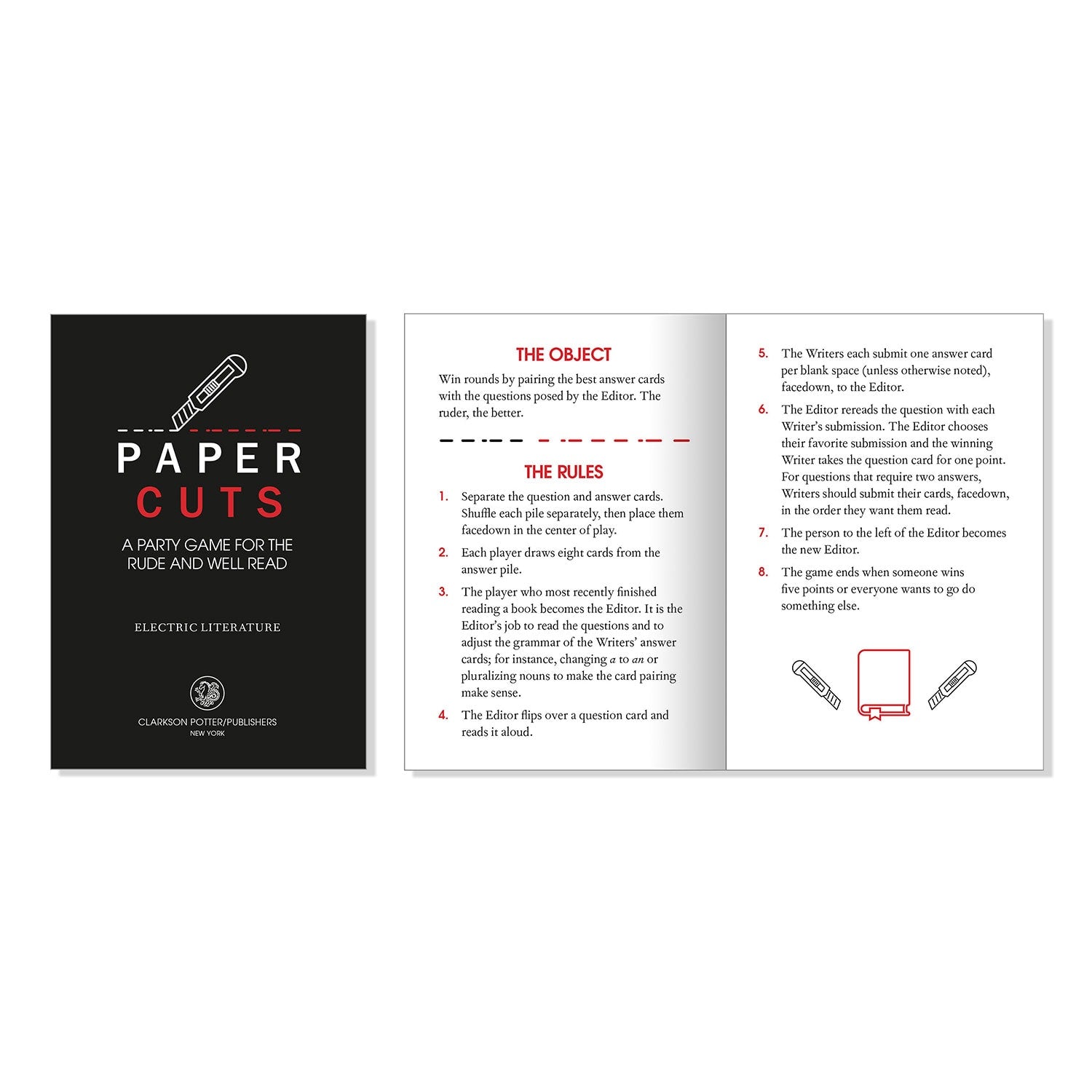 Papercuts: A Party Game for the Rude and Well-Read