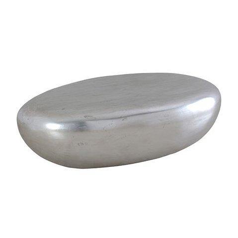 River Stone Cocktail Table, Silver Leaf - DIGS