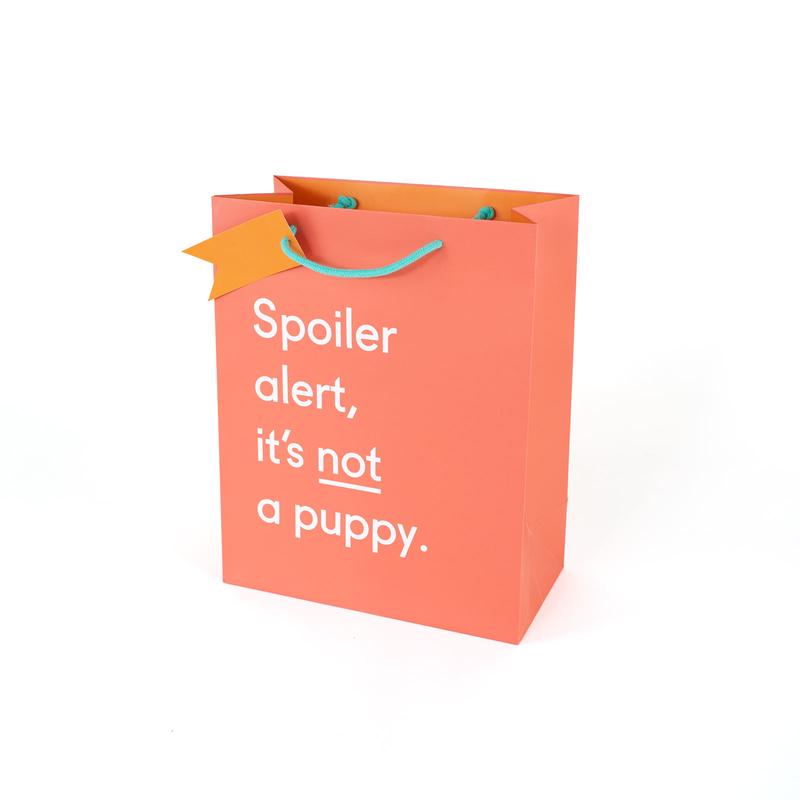 Spoiler Alert Puppy Gift Bag