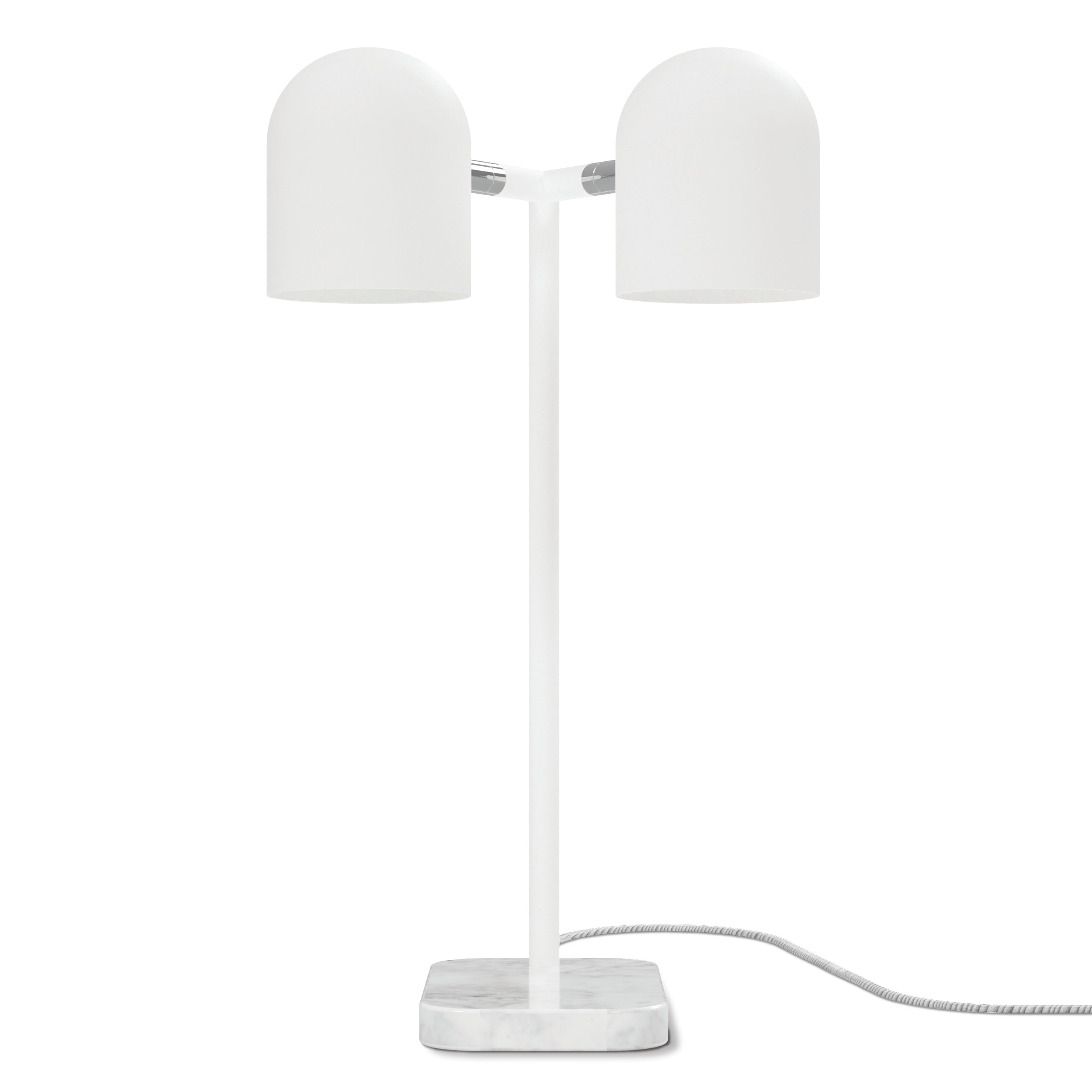 Tandem Table Lamp in White (Adjustable) - DIGS