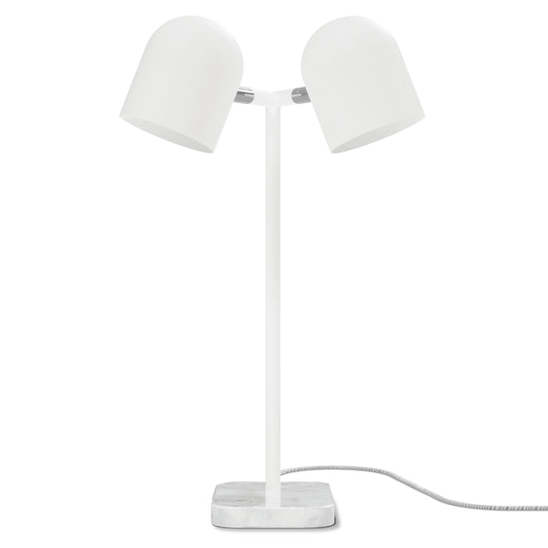 White Tandem Table Lamp (Adjustable) - DIGS