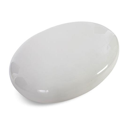 River Stone Cocktail Table, Gel Coat White - DIGS