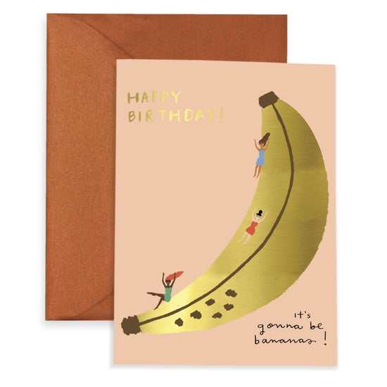 Banana Slide Bday Card