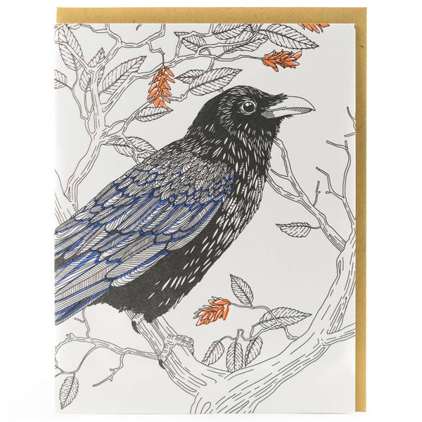 Nature Raven Card
