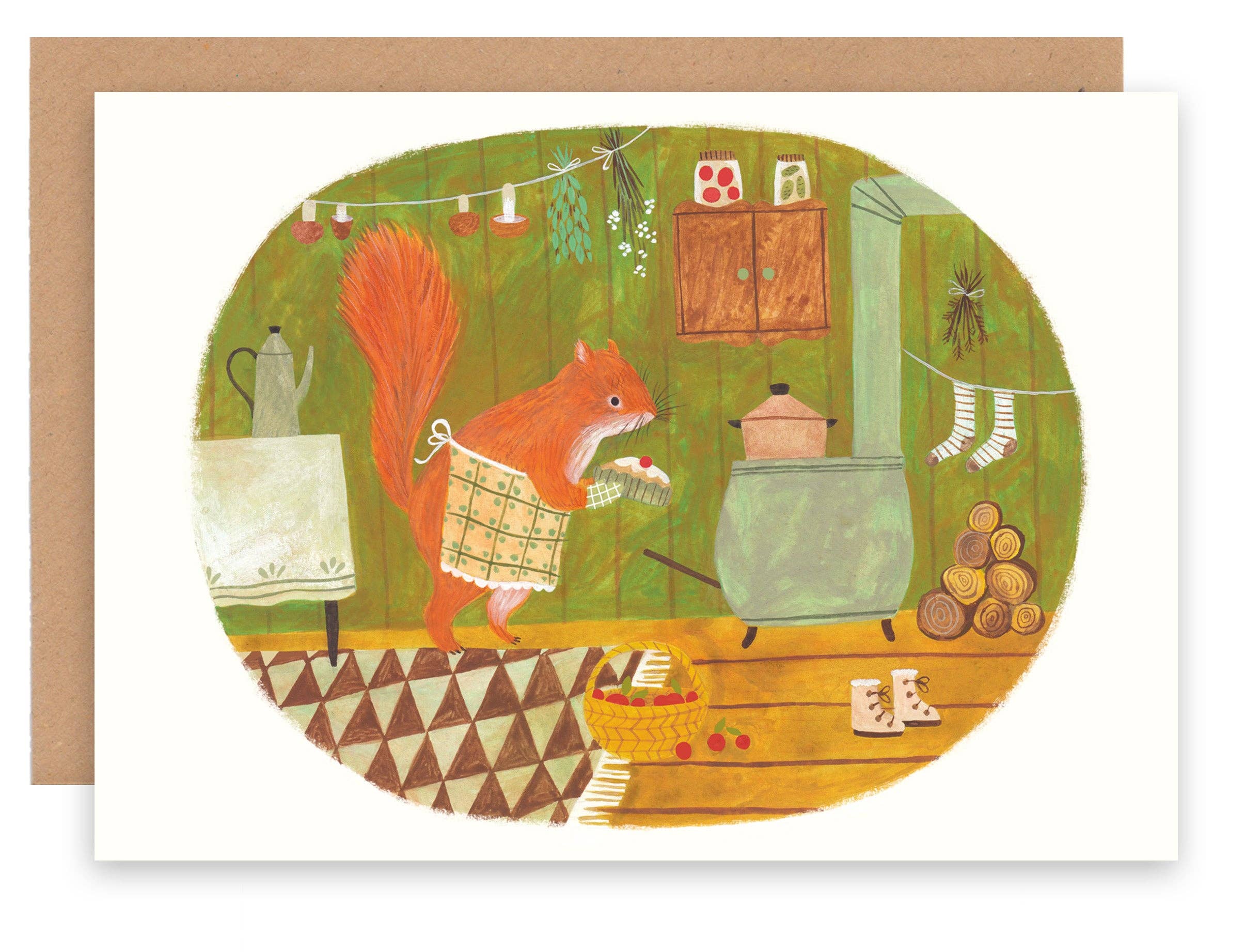 Squirrel and Pie Card