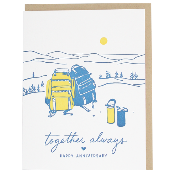 Backpacks Anniversary Card