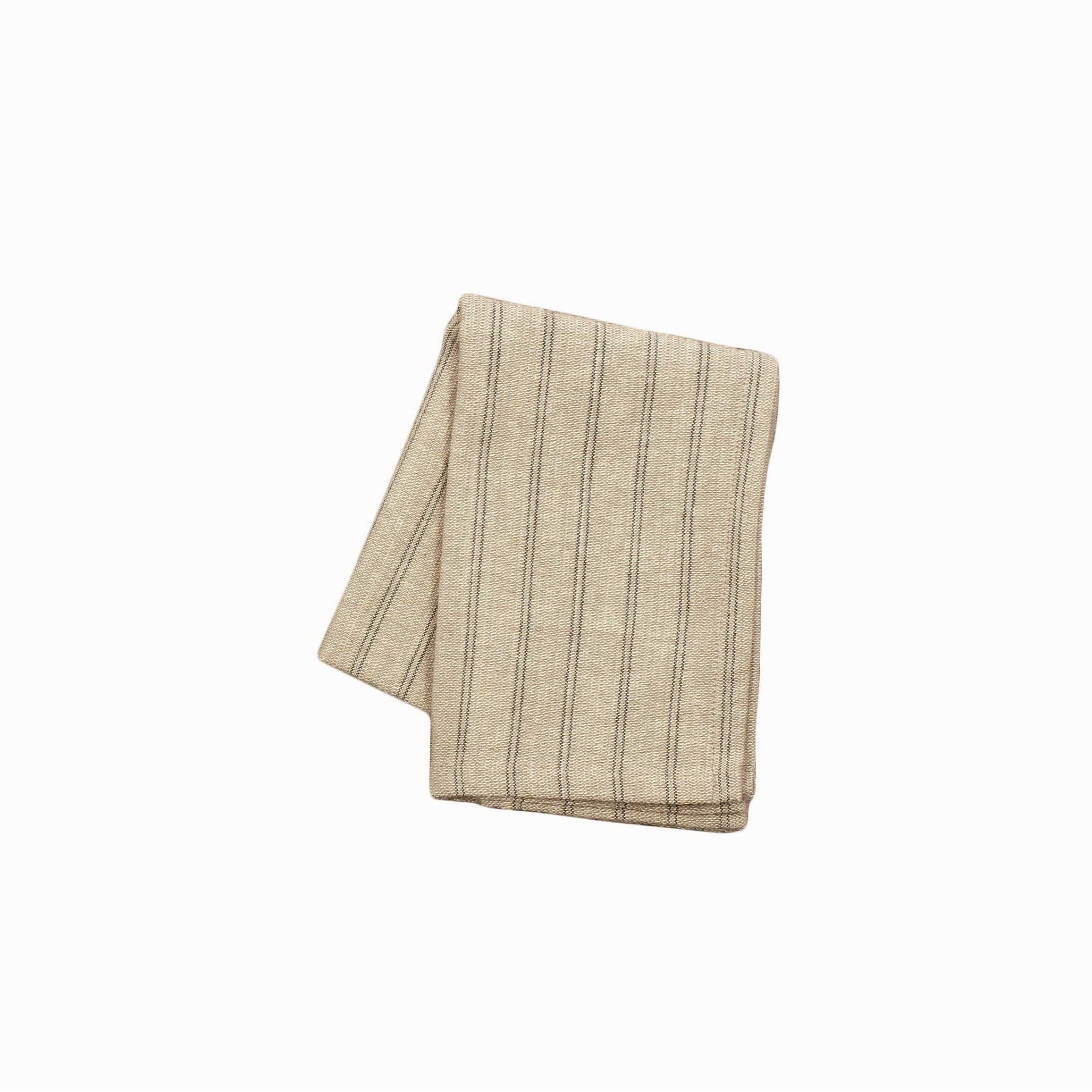 Provincial Stripe Napkin Set: Burnt Olive