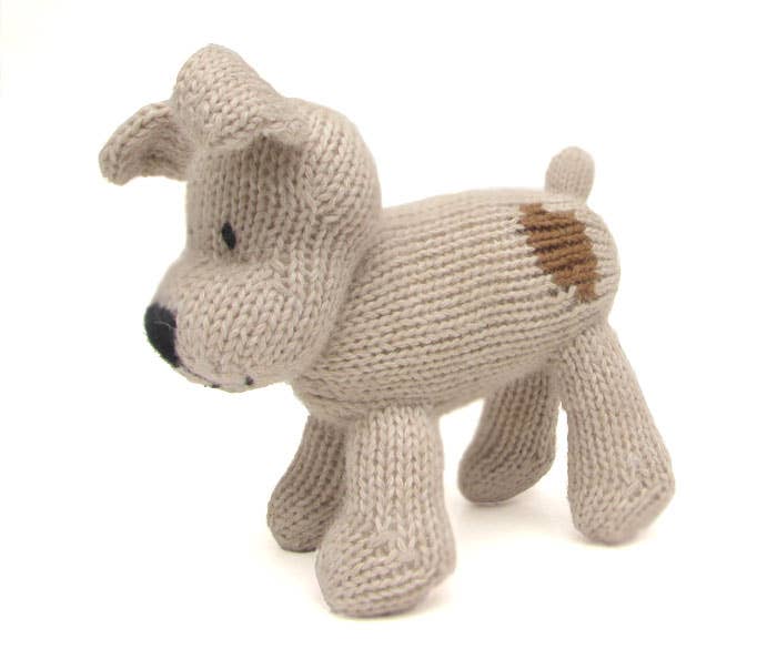 Knitted Dog Stuffed Animal