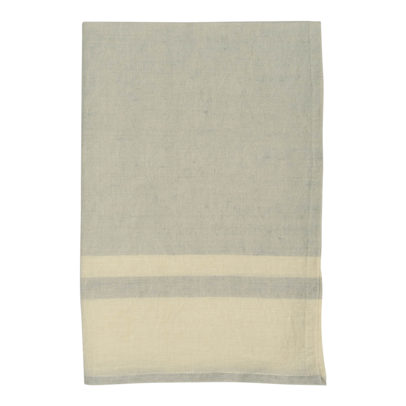 Chambray Grey Stripe Linen-Cotton Tea Towel - DIGS