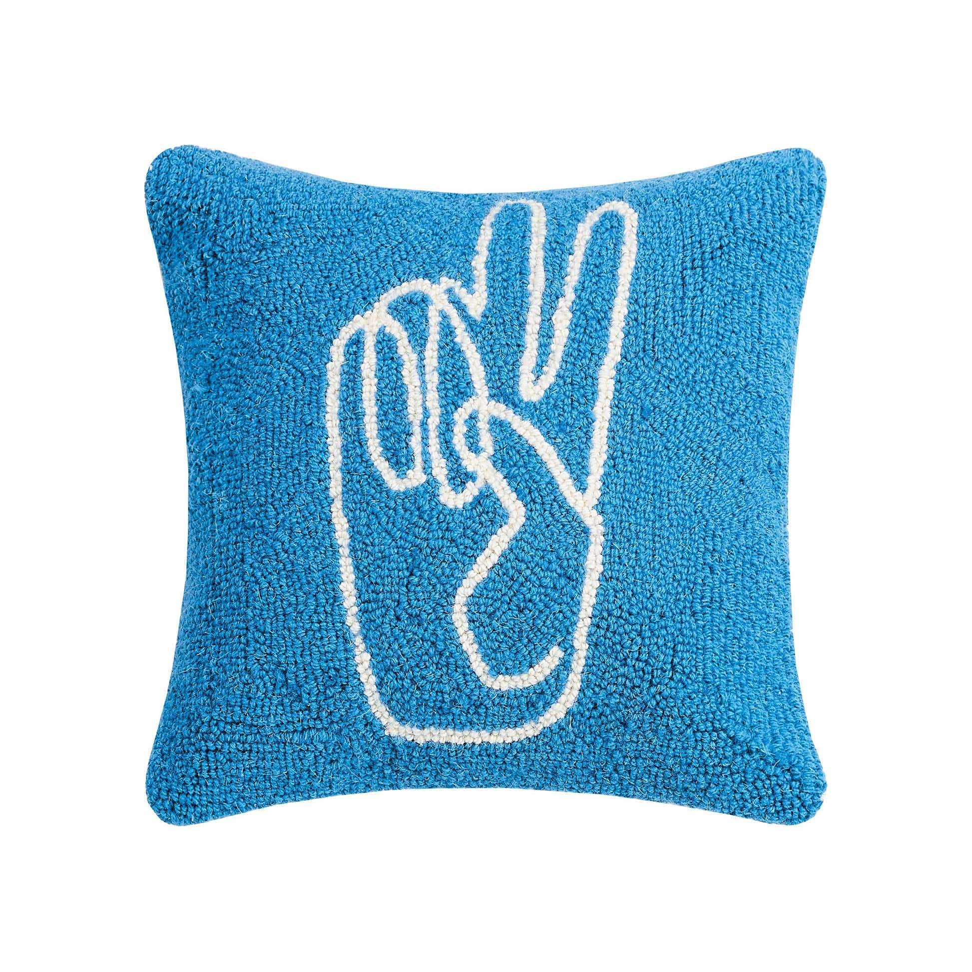 Peace Hand Hook Pillow - DIGS