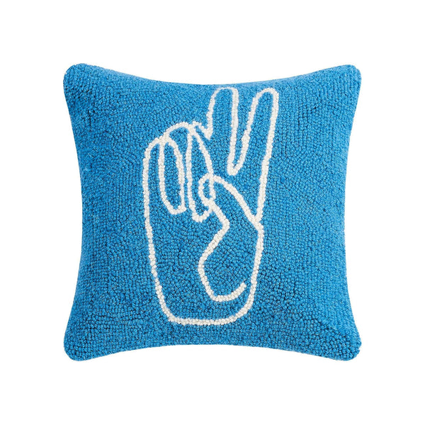 Peace Hand Hook Pillow - DIGS