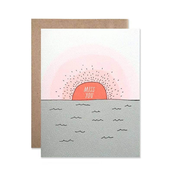 Miss You Sunset Card - DIGS