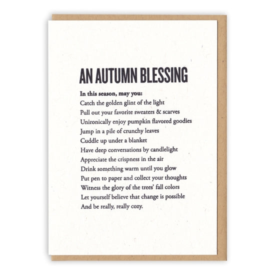 An Autumn Blessing Card