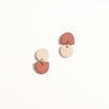 Backflip Clay Earrings: Cocoa Cream