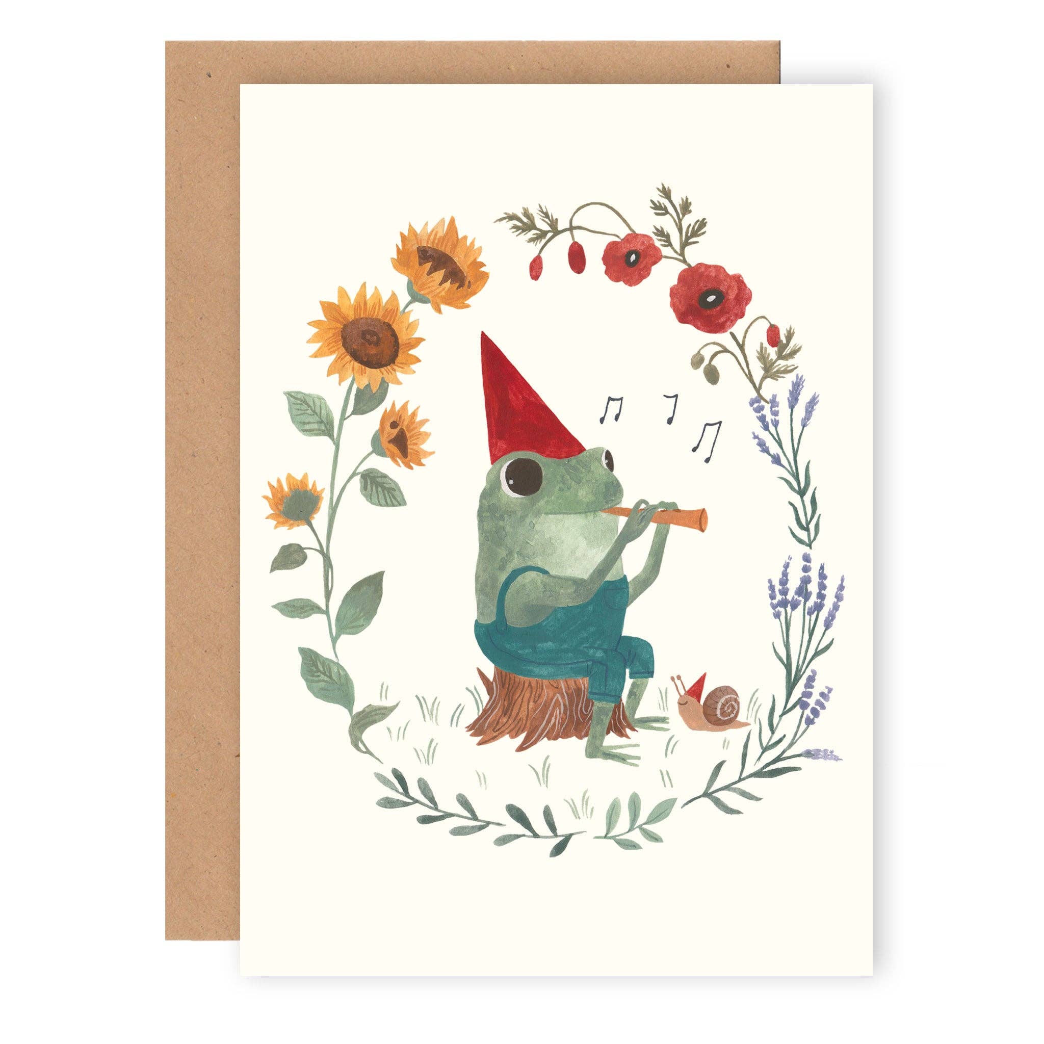 Musician Frog Card