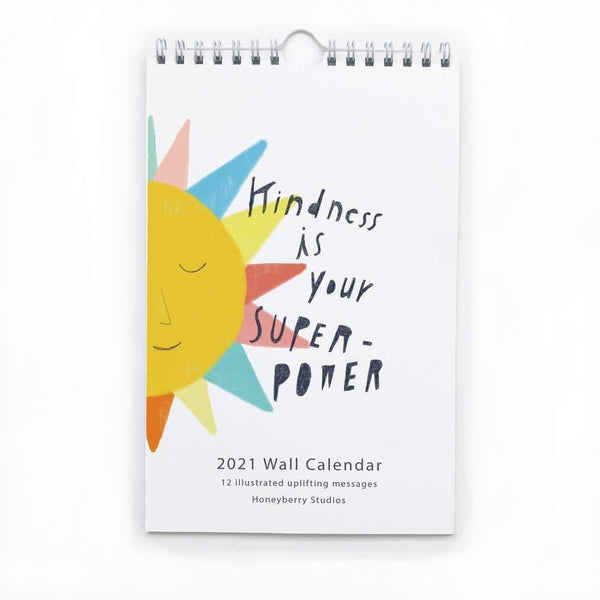 2021 Kindness is Your Superpower Wall Calendar - DIGS
