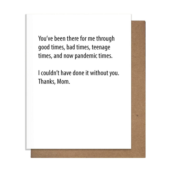 Times Mom Greeting Card - DIGS