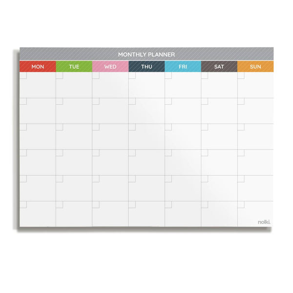 Desk Monthly Planner: Crayon