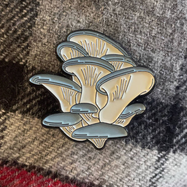 Oyster Mushroom Enamel Pin